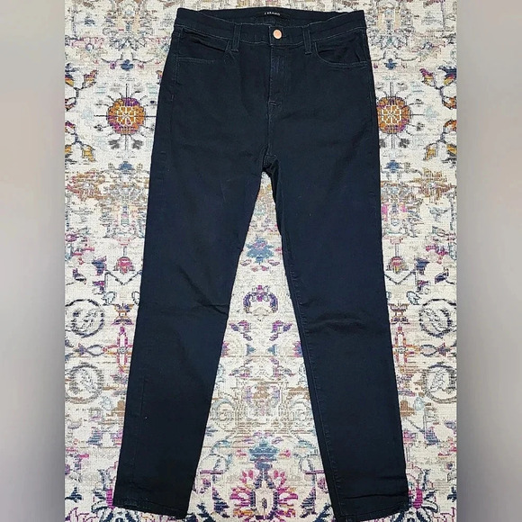 J Brand "Maria" Dark Blue, Skinny, Denim Jeans, sz 29 (Professionally Shorten). - Picture 1 of 7